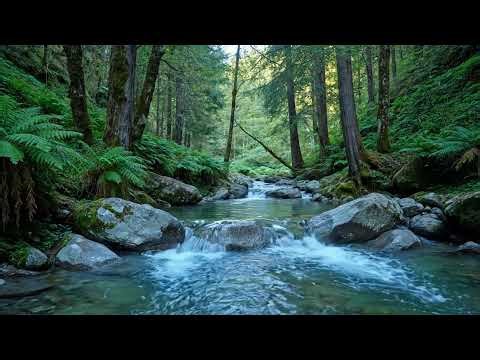 💧Deep Sleep with Babbling Brook Sounds | Relaxation Forest River 💤 Brooks Blocks Part 4013