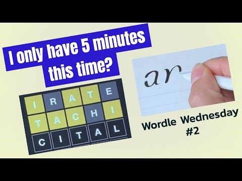 Solving Wordle AND Ambigramming it #2