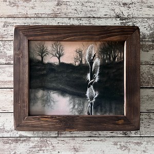Rustic Spring Decor, Pussy Willows, Farmhouse Spring Art, Natural Spring Decoration, Nature Theme, Print in Distressed Real Wood Frame. - Etsy