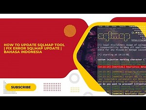 How To Update SQLMAP Tool | Fix Error SQLMAP Update | Bahasa Indonesia