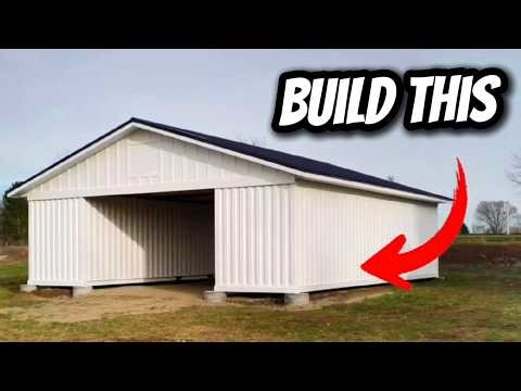 Shipping Container Barn Build Start to Finish | $X Cost Reveal