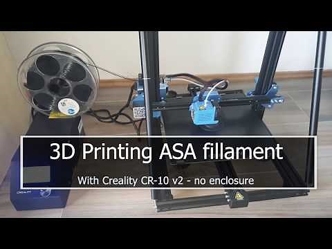 3D Printing ASA with Creality CR-10 v2 without enclosure