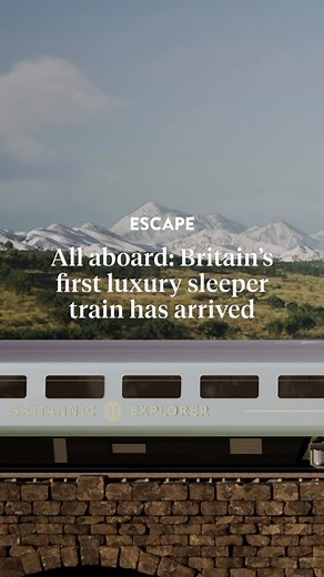 Escape on Instagram: "Introducing an exclusive first look of the Britannic Explorer, a Belmond train, which promises to redefine British rail journeys in the most opulent way possible 🚂🍾🥂 The first official journey will depart on July 21 to Wales, with a second journey to Cornwall scheduled for later in the month. Naturally, the cabins are designed to make the most of the passing scenery, with wide windows that perfectly frame the rugged coastlines, rolling hills, and green pastures of the Br