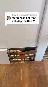 That pipe is flat and will restrict the floor of the central heating water DIY plumbing installing copper pipe work #Plumber #PLUMBING #AllenHart #CentralHeating #GasEngineer | Allen Hart