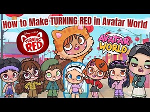 How to Make TURNING RED in AVATAR WORLD TUTORIAL!