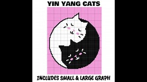 Yin Yang Cats C2C & Tapestry Crochet Pattern & Chart Magic Yarn Pixels