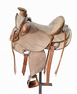 Hand Crafted Roughout Western Saddle Full Hard Seat With Bucking Rolls With Tack Set - Etsy