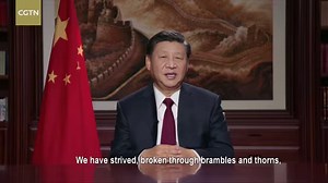 780K views · 853 shares | President #XiJinping delivers a New Year address in which he reviews China's achievements in 2020 and extends New Year wishes for 2021. #XiNewYearAddress | CGTN | Facebook