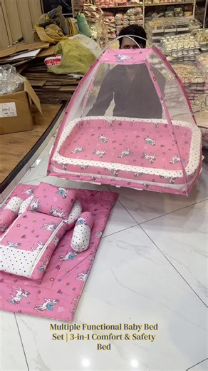 Multiple Functional Baby Bed Set | 3-in-1 Comfort & Safety Bed #bedset #shorts #viral