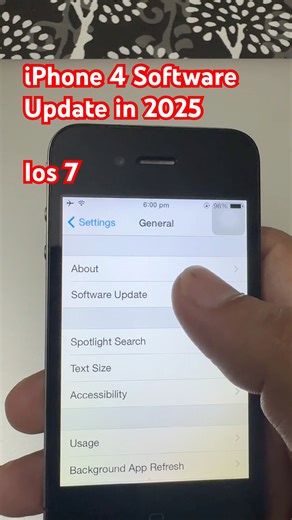 iPhone 4 software update in 2025 till Ios 7 #old #iphone4 #apple #tech #ytshorts #gta6 #travel #gta5