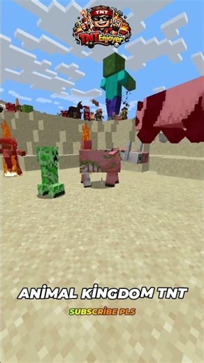 Testing the CRAZIEST Animal Kingdom TNT in Minecraft #minecraft