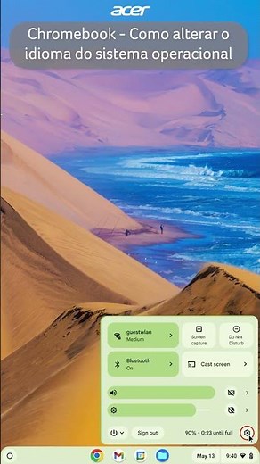 Chromebook - Como Alterar o Idioma do Sistema Operacional