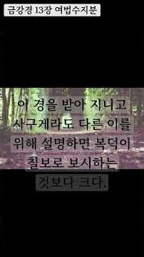 [오늘 부처님의 가르침] __맛지마니까야 26 거룩한 탐구경절__ 성스러운 탐구 #불경 #불교 #부처 #철학