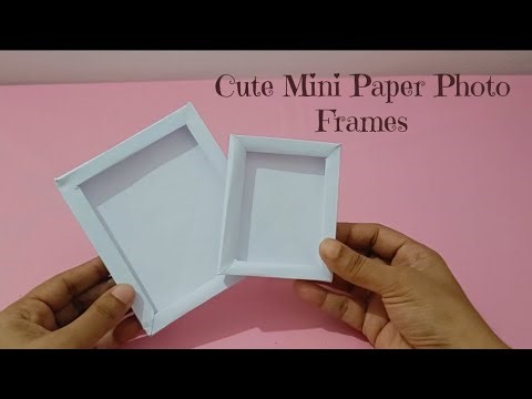 Cute Mini Paper Photo Frames | Easy DIY Paper Craft #diycraft #paperframe #papercraft #diyphotoframe