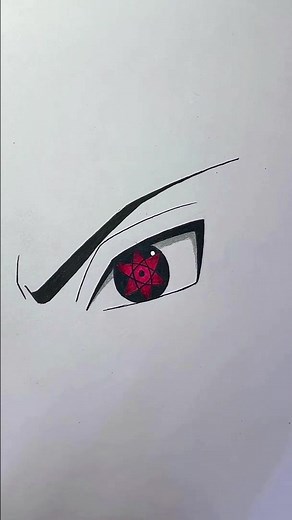 How to Draw Sasuke's Mangekyou Sharingan Easily
