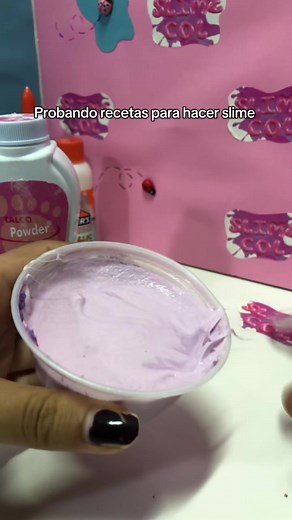 slime_col🇨🇴🩷 (@slime_col) - Recetas para hacer slime: Parte 1 con talco y pega