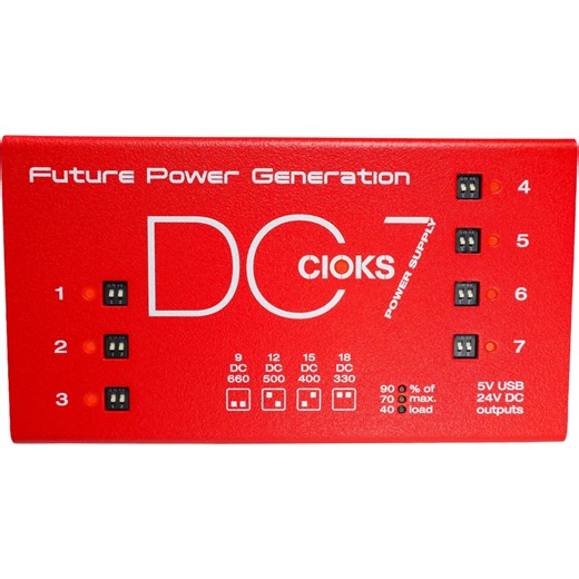 CIOKS DC7 Pedalboard Power Supply - Red