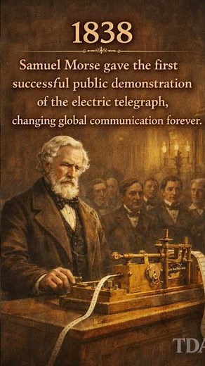 6 January, 1838: Samuel Morse’s telegraph demo sparked the age of instant communication.