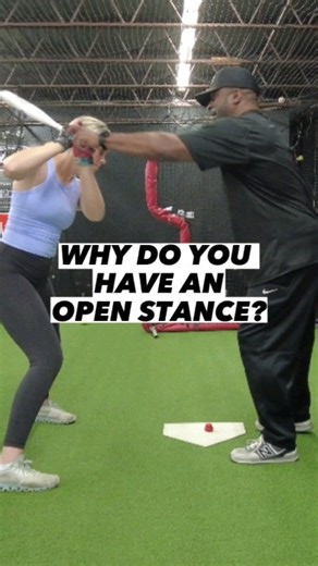 Why do you have an open stance? sometimes your open stance is the reason your timing is off #baseball # #hittingtips #robcrews #completegame #softballdads #softballmoms #baseballdads | Complete Game