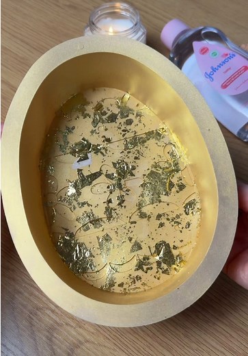 How to make a gold Dubai chocolate egg✨#dubaischocolade #dubaichocolatemaking #chocolat #howtomake #schocolade
