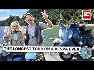 The longest tour on a Vespa ever - with Ilario Lavarra in Indonesia.