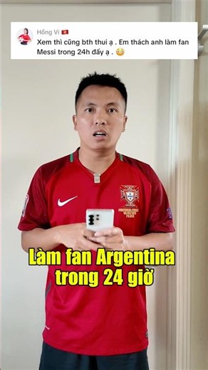 Thử thách 24h làm Fan Messi tại World Cup 2026 #Dokimphuc #smcn #Romano