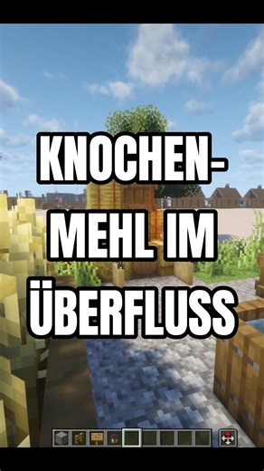 🦴 ULTRA simples Minecraft Bone Meal Farm Tutorial! 🍚 #minecraft #shorts #minecraftbuilds