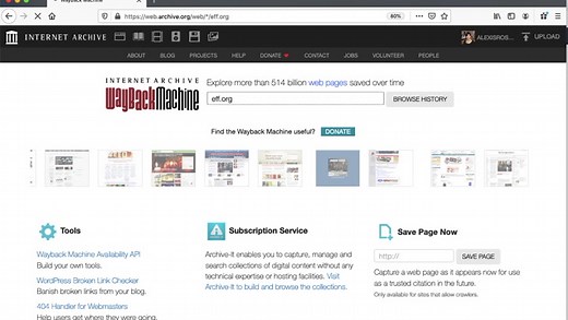 Introduction to the Wayback Machine