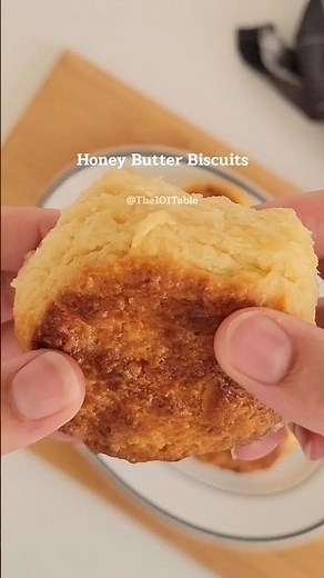 Soft Flaky Honey Butter Biscuits Recipe from Scratch #Baking