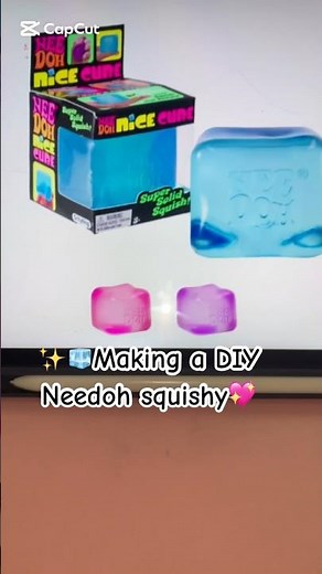 ✨🧊Making a DIY Needoh squishy💖 #cardboard #diy #squishy #craft #fyp #viral #shorts