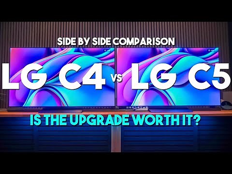 NEW 2025 LG C5 evo OLED TV vs 2024 LG C4 evo OLED TV Head to Head