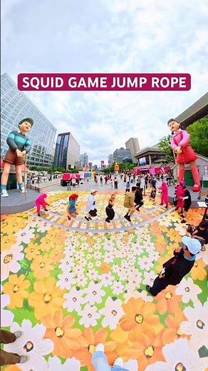 Playing Jump Rope from Squid Game👧🏻👦🏻