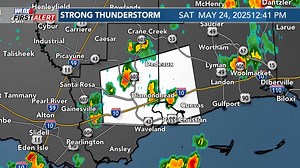 17K views · 43 reactions | A strong storm will impact the areas highlighted below. This storm may be capable of strong gusty winds, frequent lightning, and torrential downpours. Interactive radar: wlox.com/weather/radar | WLOX First Alert Weather | Facebook