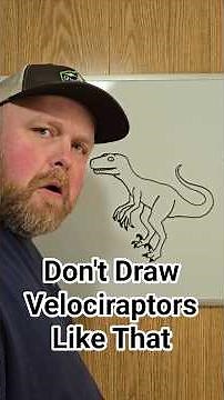 how to draw a proper velociraptor