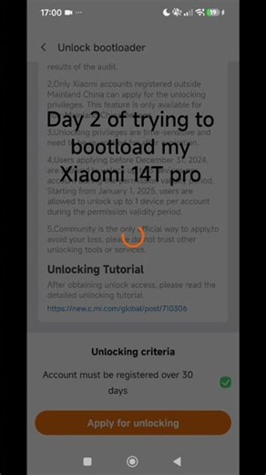 Day 2 of trying to bootload my Xiaomi 14T pro