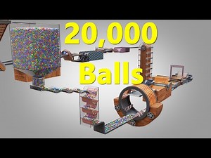 20,000 Colorful Balls Marble Run Loop animation V28