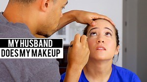 6K views · 93 reactions | HUSBAND DOES MY MAKEUP CHALLENGE *I'M...