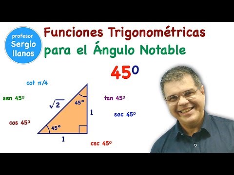Trigonometric Functions for the Notable Angle of 45 Degrees