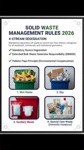 solid waste management rules 2026#upsc #mpsc #talathiupdate #educationnews