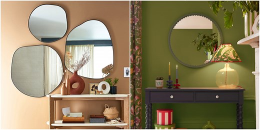 16 hallway mirrors to create the illusion of space