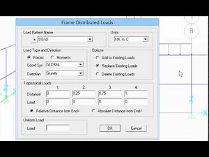 (SAP2000 USER GUIDE) LESSON 25: ASSIGN TRIANGLE LOAD DISTRIBUTION