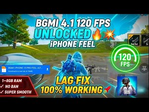 BGMI 4.1 UPDATE 120 Fps config ⚡ | iPhone Feel Gameplay😱 | Lag Fix 100% Working 2GB-8GB RAM🔥