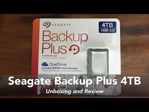 Seagate Backup Plus 4TB USB 3.0 Portable Storage