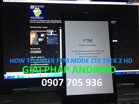 how to boot into FTM mode - Recovery mode factory data reset ZTE Trek 2 HD