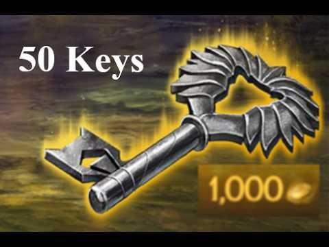 Opening 50 Black Lion Chest Keys (+4 Golden)-GW2