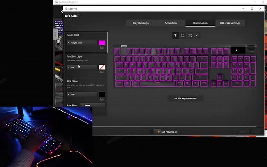 SteelSeries Apex Pro 赛睿ApexPro键盘如何设置您的RGB灯光