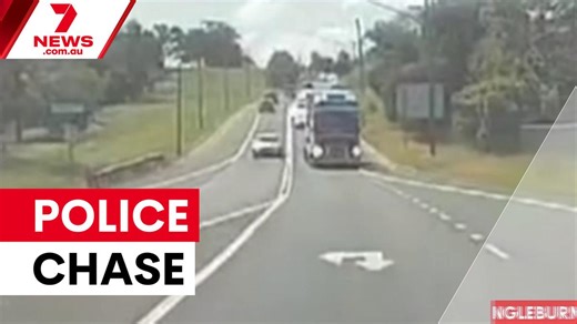 Dashcam captures dramatic police chase in Sydney's west