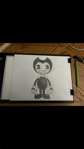 My drawing of the bendy cutout from bendy and the dark reveal.￼