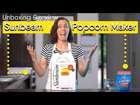 Sunbeam Popcorn Maker #unboxing & review | Not Only Carrots vegan cooking show