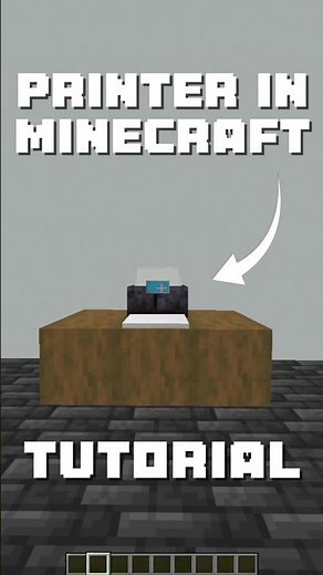 How to Build Printer in Minecraft